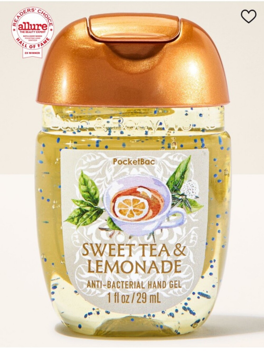 Bath & Body Works Sweet Tea & Lemonade Hand Gel - Yellow & Orange